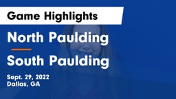 North Paulding  vs South Paulding  Game Highlights - Sept. 29, 2022