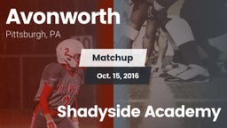 Matchup: Avonworth vs. Shadyside Academy 2016