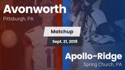 Matchup: Avonworth vs. Apollo-Ridge  2018
