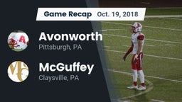 Recap: Avonworth  vs. McGuffey  2018