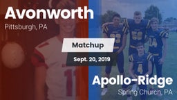 Matchup: Avonworth vs. Apollo-Ridge  2019