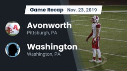 Recap: Avonworth  vs. Washington  2019