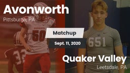 Matchup: Avonworth vs. Quaker Valley  2020