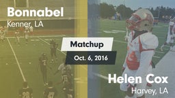 Matchup: Bonnabel vs. Helen Cox  2016