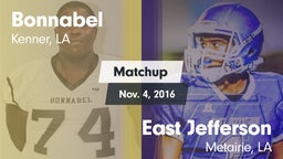 Matchup: Bonnabel vs. East Jefferson  2016