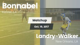 Matchup: Bonnabel vs.  Landry-Walker  2017