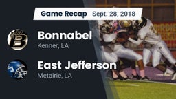 Recap: Bonnabel  vs. East Jefferson  2018