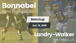 Matchup: Bonnabel vs.  Landry-Walker  2018