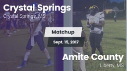 Matchup: Crystal Springs vs. Amite County  2017