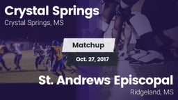 Matchup: Crystal Springs vs. St. Andrews Episcopal  2017