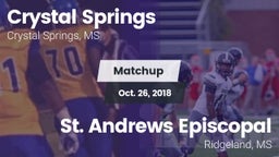 Matchup: Crystal Springs vs. St. Andrews Episcopal  2018