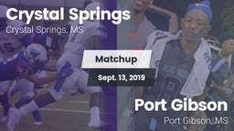 Matchup: Crystal Springs vs. Port Gibson  2019