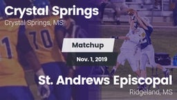 Matchup: Crystal Springs vs. St. Andrews Episcopal  2019