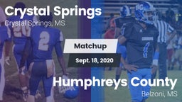 Matchup: Crystal Springs vs. Humphreys County  2020