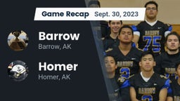 Recap: Barrow  vs. Homer  2023