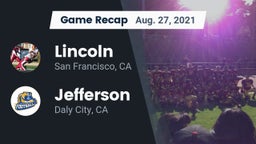 Recap: Lincoln  vs. Jefferson  2021