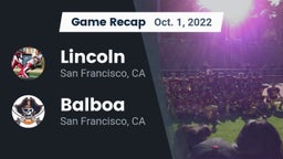 Recap: Lincoln  vs. Balboa  2022