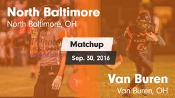 Matchup: North Baltimore vs. Van Buren  2016