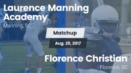 Matchup: Laurence Manning vs. Florence Christian  2016