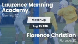 Matchup: Laurence Manning vs. Florence Christian  2017