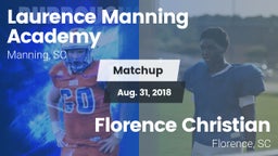 Matchup: Laurence Manning vs. Florence Christian  2018