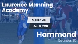 Matchup: Laurence Manning vs. Hammond  2018