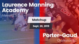 Matchup: Laurence Manning vs. Porter-Gaud  2019