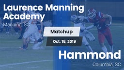 Matchup: Laurence Manning vs. Hammond  2019