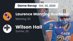 Recap: Laurence Manning Academy  vs. Wilson Hall  2020