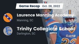 Recap: Laurence Manning Academy vs. Trinity Collegiate School 2022