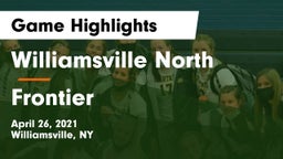 Williamsville North  vs Frontier  Game Highlights - April 26, 2021