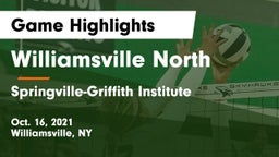 Williamsville North  vs Springville-Griffith Institute  Game Highlights - Oct. 16, 2021