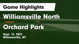 Williamsville North  vs Orchard Park  Game Highlights - Sept. 12, 2022