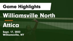 Williamsville North  vs Attica  Game Highlights - Sept. 17, 2022