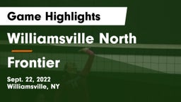 Williamsville North  vs Frontier  Game Highlights - Sept. 22, 2022