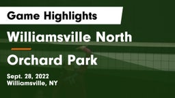 Williamsville North  vs Orchard Park  Game Highlights - Sept. 28, 2022