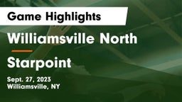 Williamsville North  vs Starpoint  Game Highlights - Sept. 27, 2023