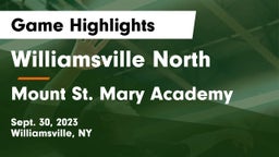 Williamsville North  vs Mount St. Mary Academy Game Highlights - Sept. 30, 2023
