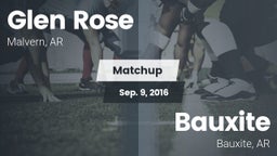 Matchup: Glen Rose vs. Bauxite  2016