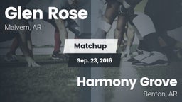 Matchup: Glen Rose vs. Harmony Grove  2016