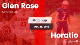Matchup: Glen Rose vs. Horatio  2016