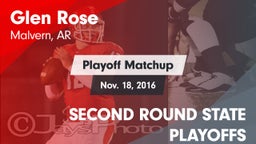 Matchup: Glen Rose vs. SECOND ROUND STATE PLAYOFFS 2016