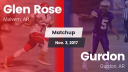 Matchup: Glen Rose vs. Gurdon  2017