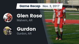 Recap: Glen Rose  vs. Gurdon  2017