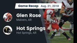 Recap: Glen Rose  vs. Hot Springs  2018