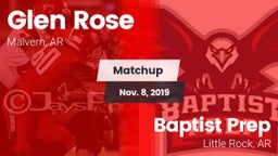 Matchup: Glen Rose vs. Baptist Prep  2019