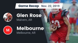 Recap: Glen Rose  vs. Melbourne  2019