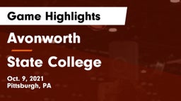Avonworth  vs State College  Game Highlights - Oct. 9, 2021