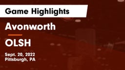 Avonworth  vs OLSH Game Highlights - Sept. 20, 2022