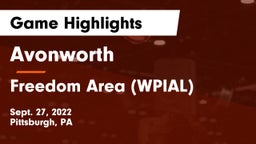 Avonworth  vs Freedom Area  (WPIAL) Game Highlights - Sept. 27, 2022